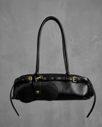 Minimal Shoulder Bag with Glass Case