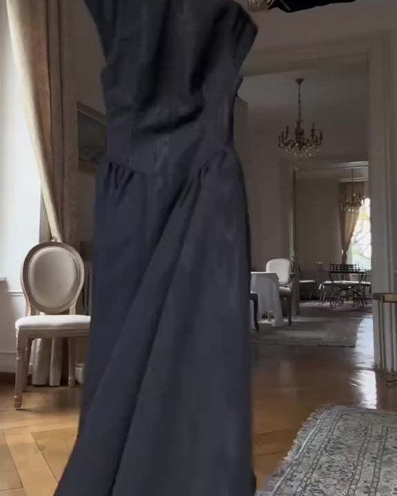 Elegant White Midi Dress (Өмсгөл томтой)