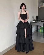 Black Layered Statement Dress