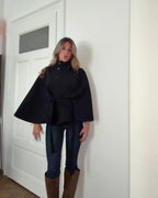 Trending Belted Cape Jacket