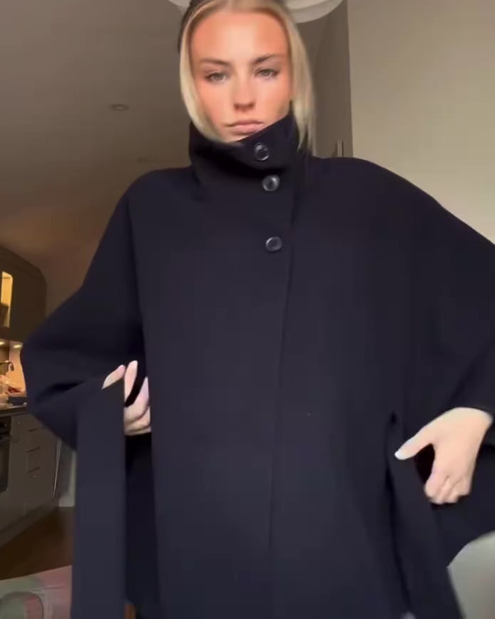 Trending Belted Cape Jacket