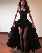 Black Layered Statement Dress