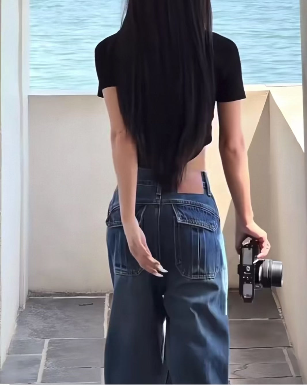 Cargo Wide Leg Jeans